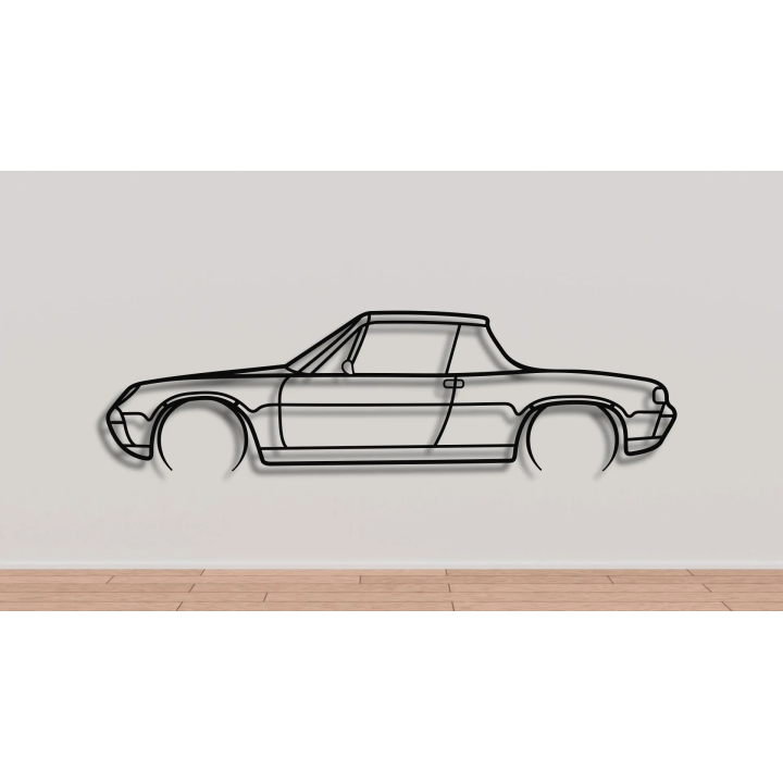 Porsche 914 full silhouette