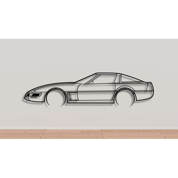 Chevrolet Corvette C4 silhouette