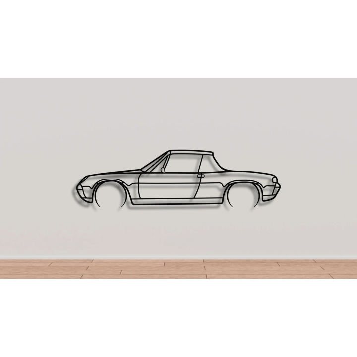Porsche 914 full silhouette