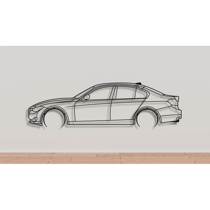 3 series BMW F30 sedan full silhouette