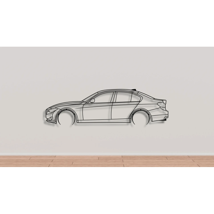 3 series BMW F30 sedan full silhouette