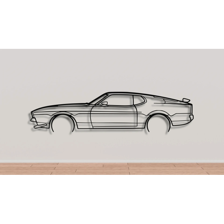 Ford Mustang Mach 1 1969 full silhouette