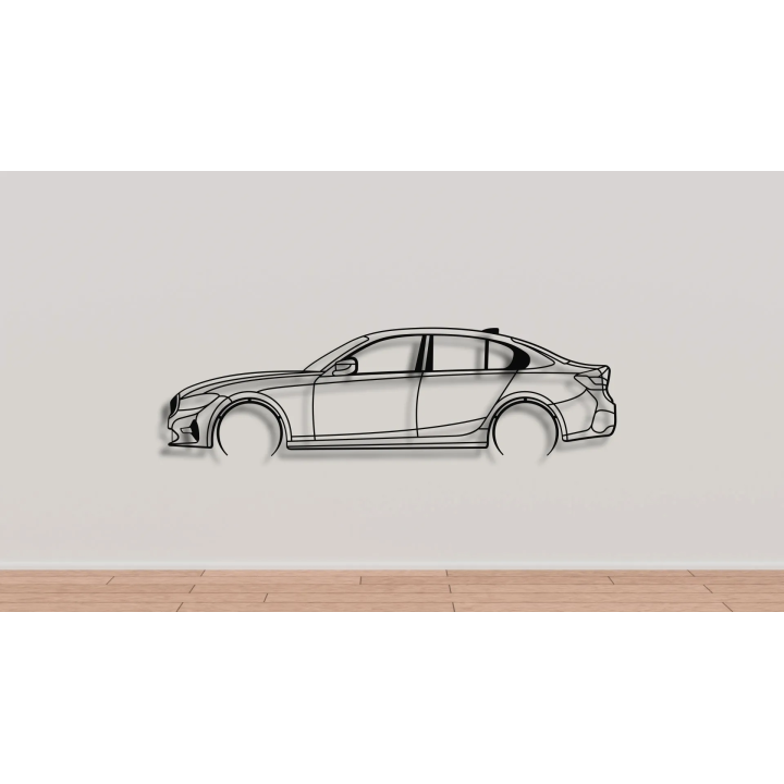 3 series BMW G20 sedan full silhouette