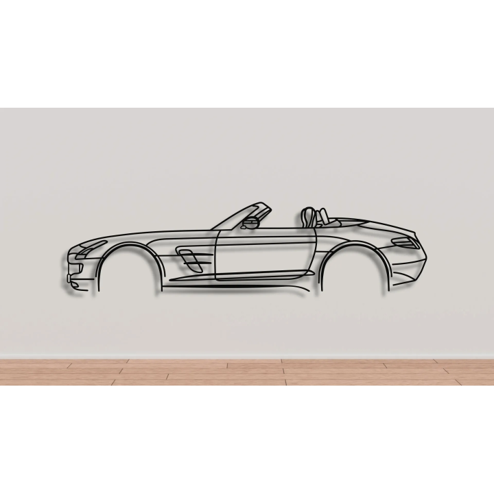 Mercedes SLS AMG Cabrio simple silhouette