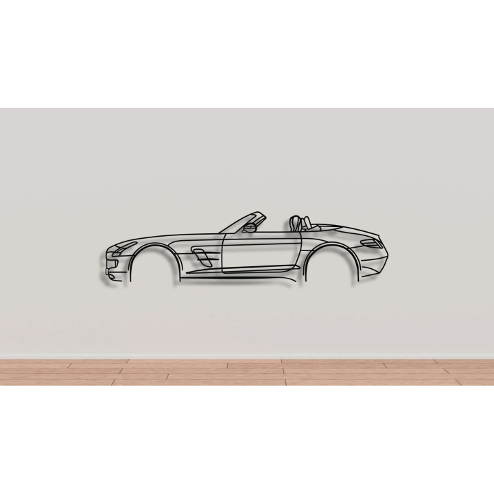Mercedes SLS AMG Cabrio simple silhouette