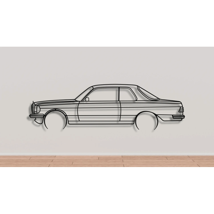 Mercedes W123 coupe full silhouette