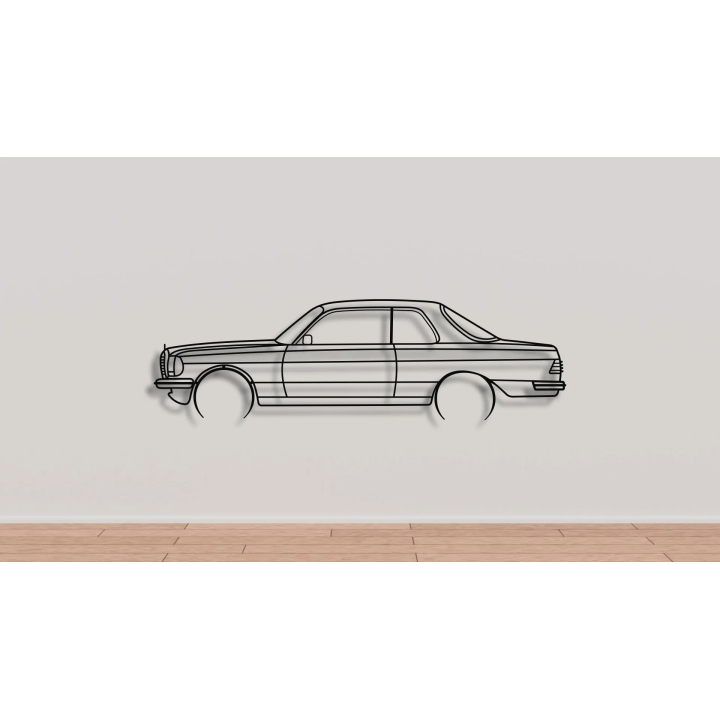 Mercedes W123 coupe full silhouette