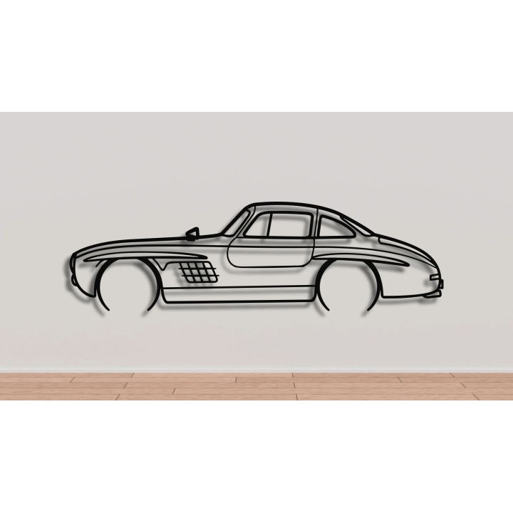 Mercedes 300SL Gullwing full silhouette