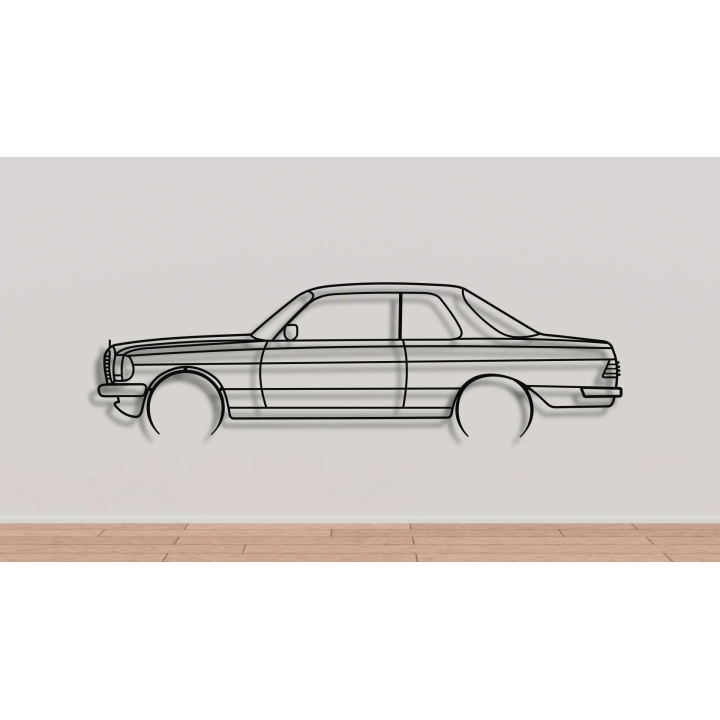 Mercedes W123 coupe full silhouette