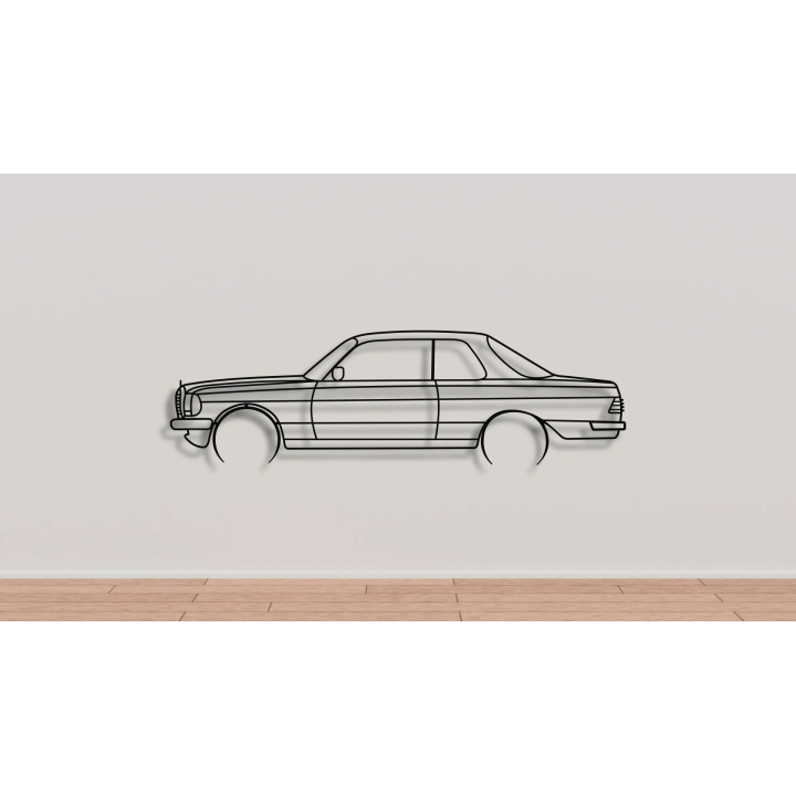 Mercedes W123 coupe full silhouette