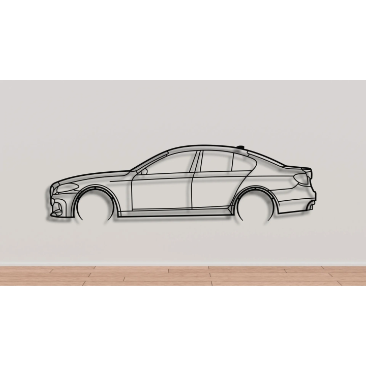 BMW 5 series F10 full silhouette