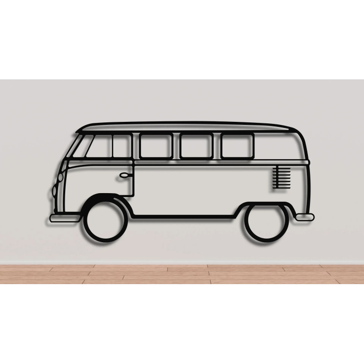Volkswagen T1 samba van full sihouette