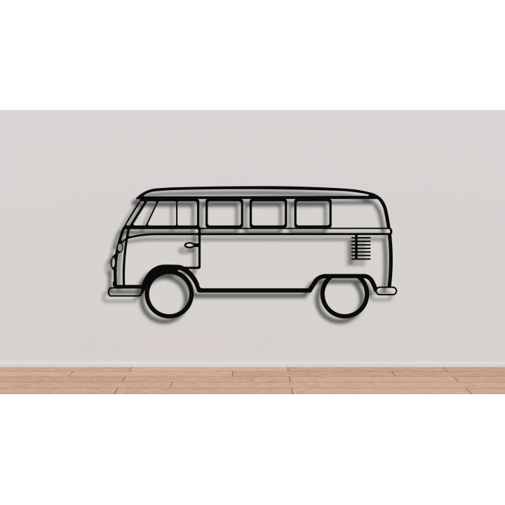 Volkswagen T1 samba van full sihouette