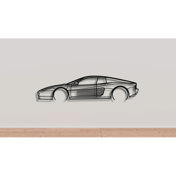 Ferrari Testarossa full silhouette