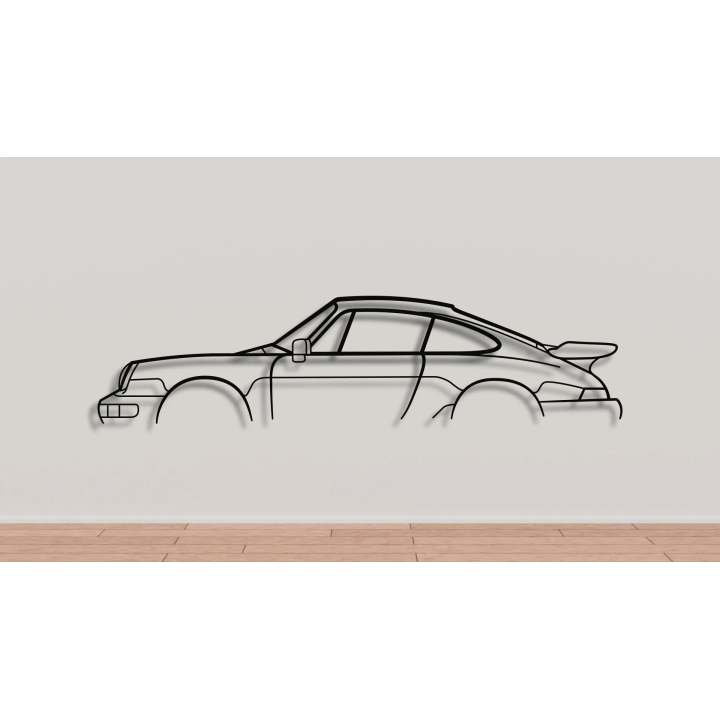 Porsche 911 964 simple silhouette