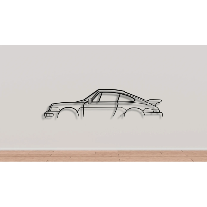 Porsche 911 964 simple silhouette