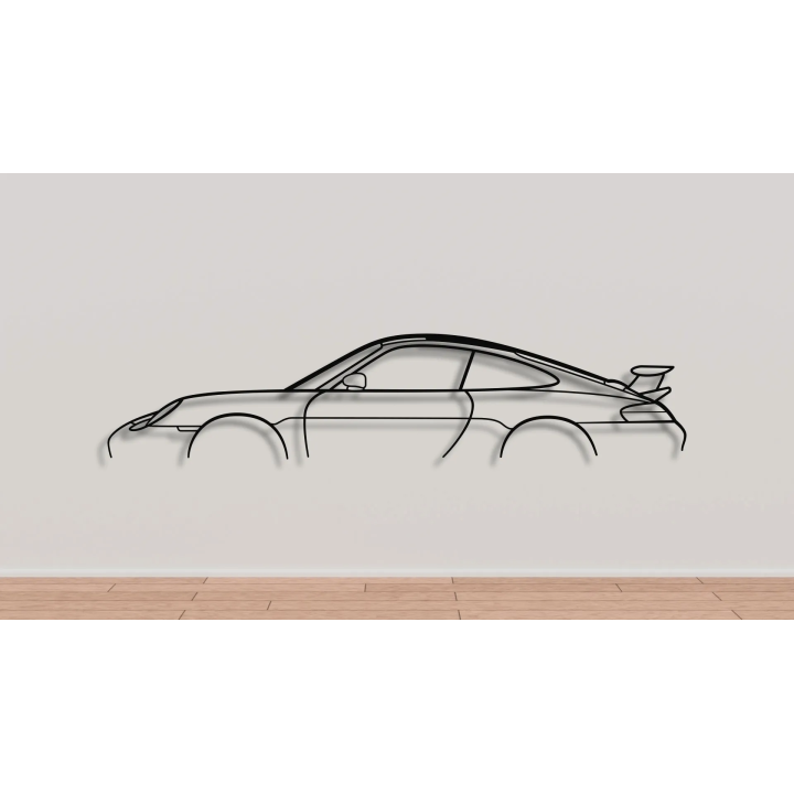 Porsche 911 996 GT3 simple silhouette