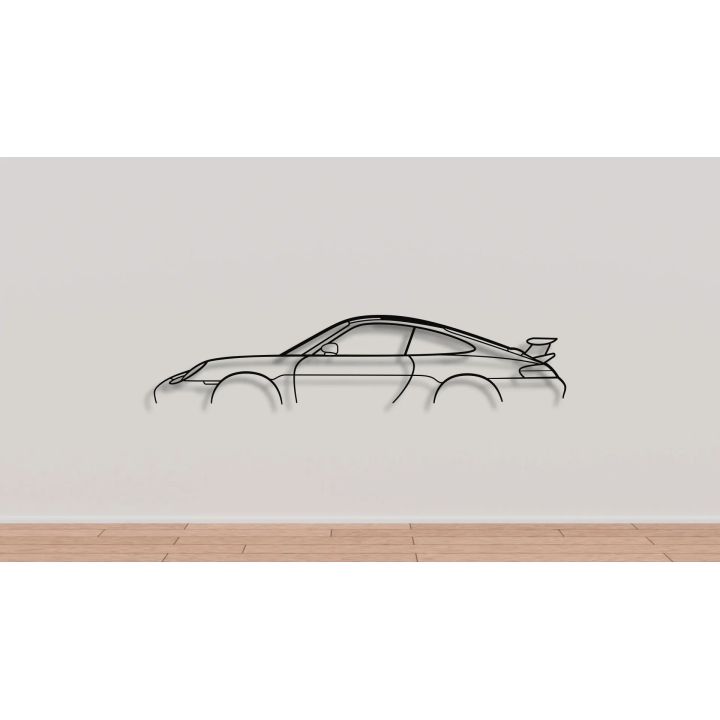 Porsche 911 996 GT3 simple silhouette