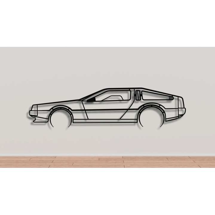 Delorean DMC 12 full silhouette