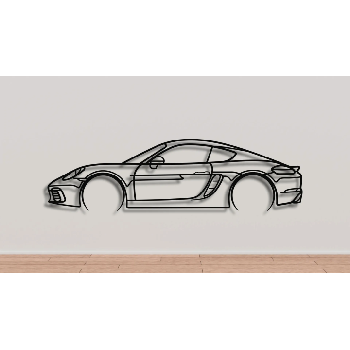 Porsche 981 Cayman full silhouette
