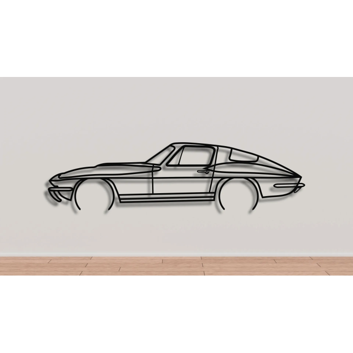 Chevrolet Corvette C2 silhouette