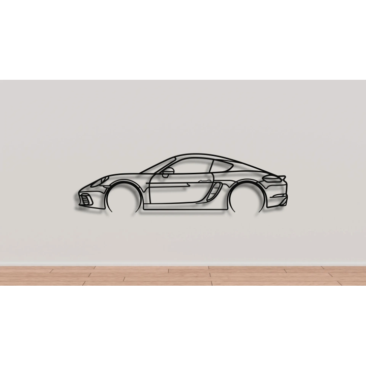 Porsche 981 Cayman full silhouette