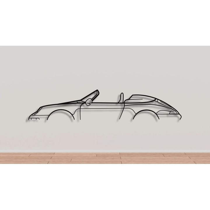 Porsche 911 993 speedster simple silhouette