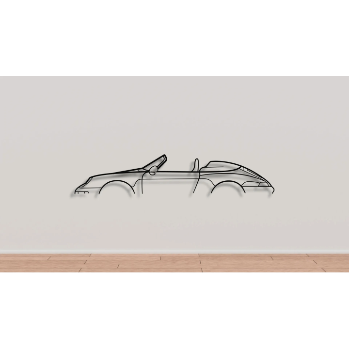 Porsche 911 993 speedster simple silhouette