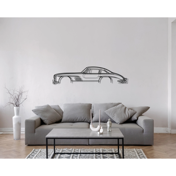 Mercedes 300SL Gullwing simple silhouette