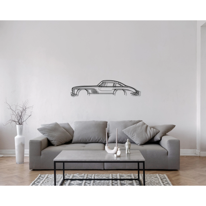 Mercedes 300SL Gullwing simple silhouette