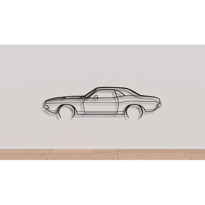 Dodge Challenger RT 1970 full silhouette