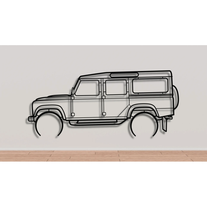 Landrover Defender classic 110 full silhouette