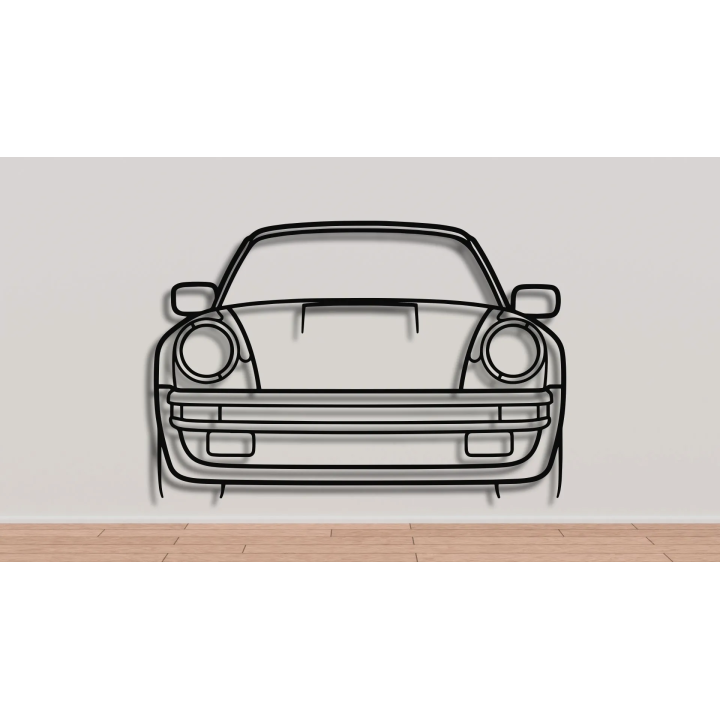 Porsche 911 930 Turbo full silhouette