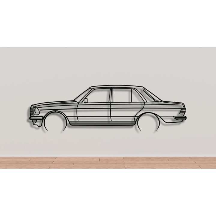 Mercedes W123 sedan full silhouette