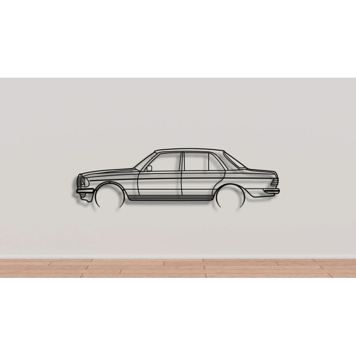 Mercedes W123 sedan full silhouette