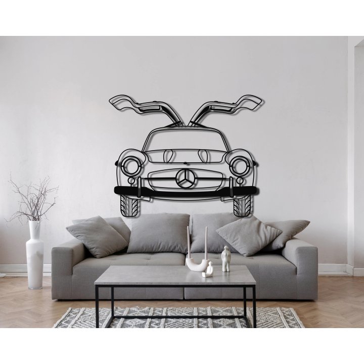 Mercedes 300SL Gullwing front silhouette