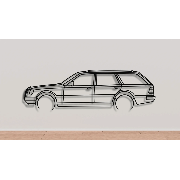 Mercedes W124 wagon full silhouette