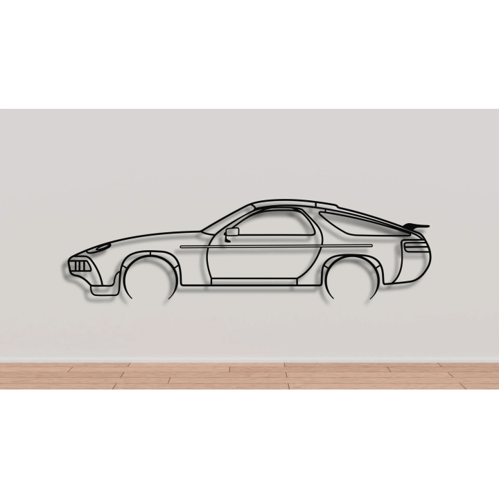 Porsche 928 S4 full silhouette