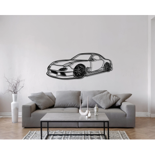 Mazda RX7 angled silhouette
