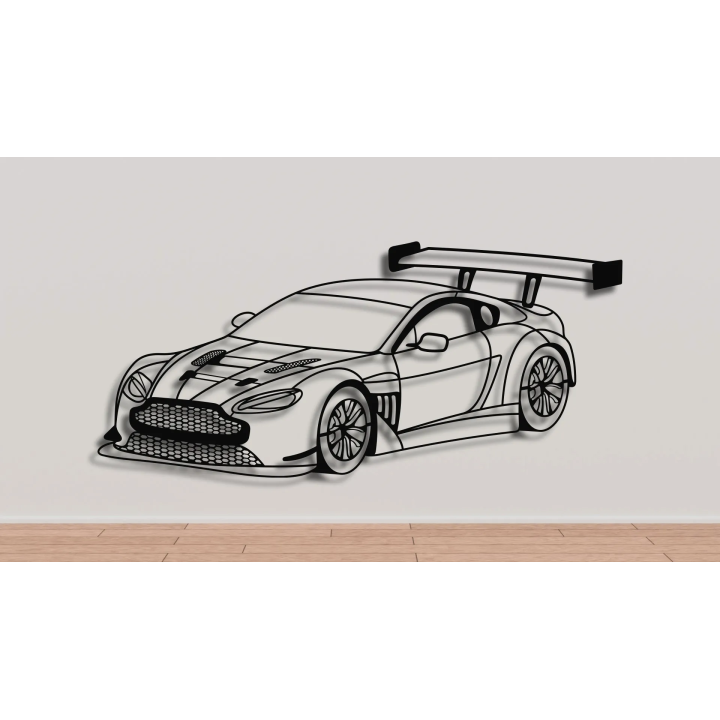 Aston Martin Vantage GT3 iso silhouette