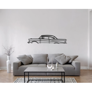 Chevrolet Belair 1957 simple silhouette