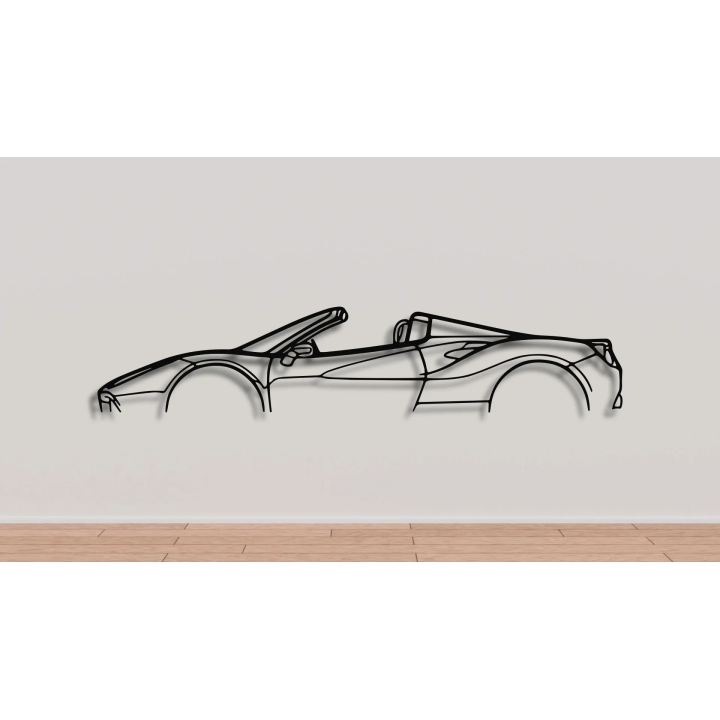 Ferrari 488 full silhouette