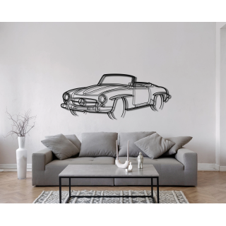 Mercedes 190SL angle silhouette