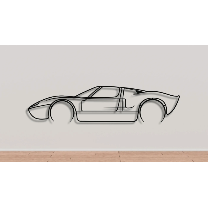 Ford GT40 full silhouette