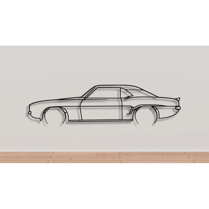 Chevrolet Camaro 1969 full silhouette