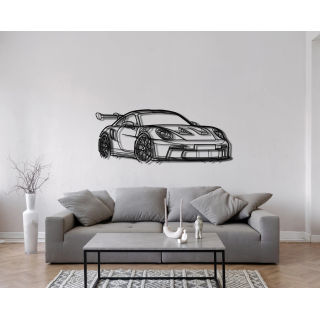 Porsche 911 992 GT3 RS angled silhouette