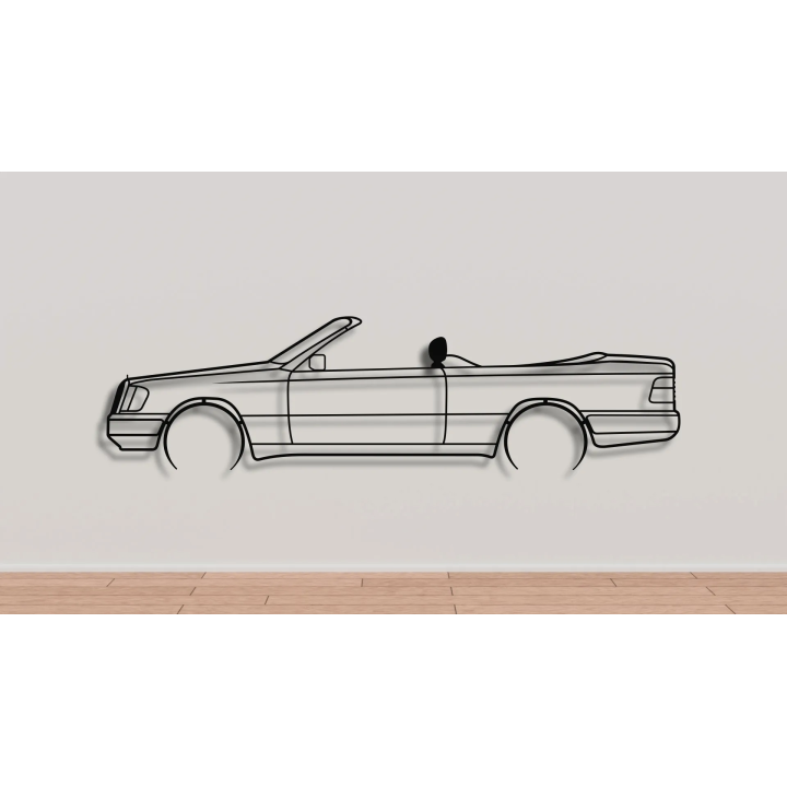 Mercedes W124 convertible full silhouette