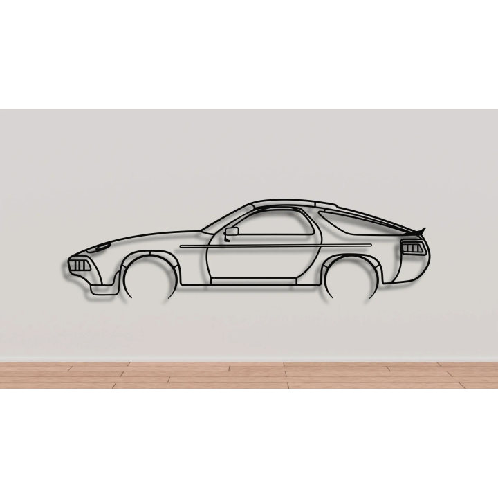 Porsche 928 S full silhouette