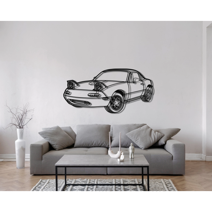 Mazda MX5 NA angled silhouette
