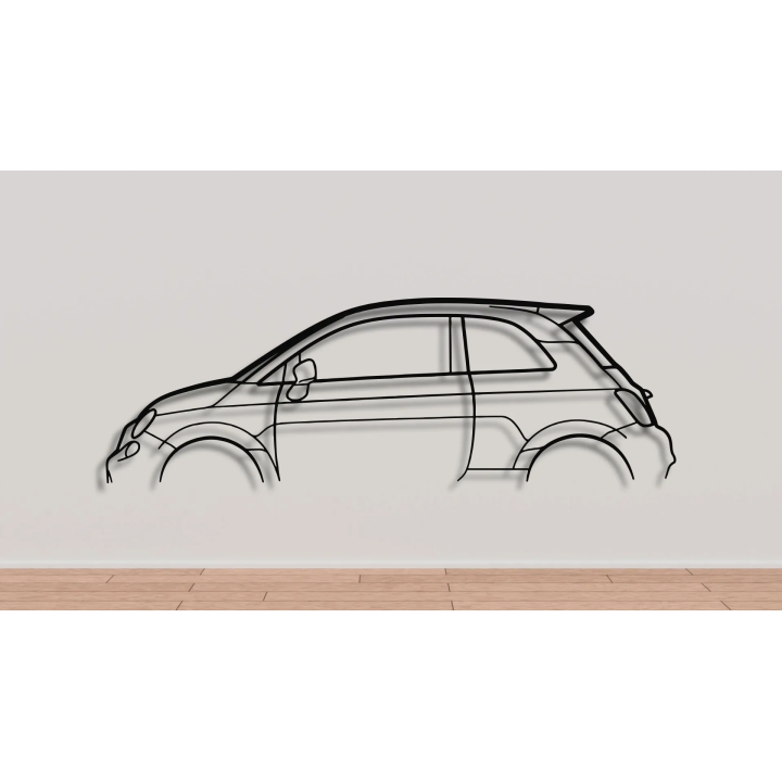 Fiat 500 simple silhouette